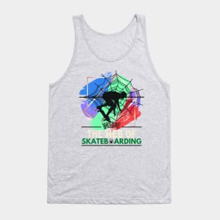 Trapped Inside the Web of Skateboarding Tank Top